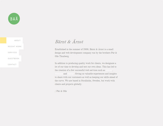 Barnt and Arnst | Web Design